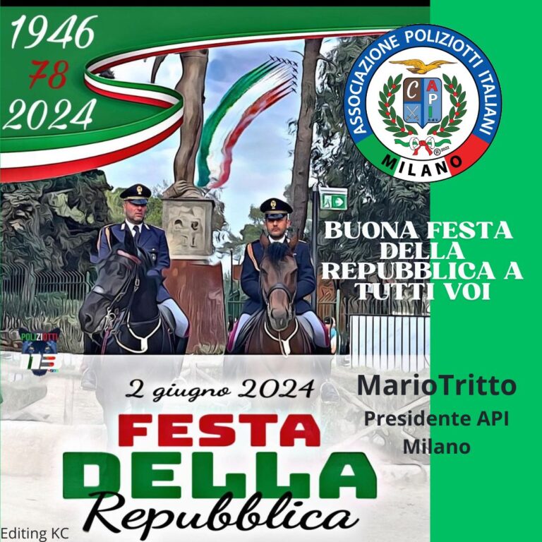 Festa della Repubblica, tante iniziative per il 2 giugno e gli auguri dell’A.P.I  