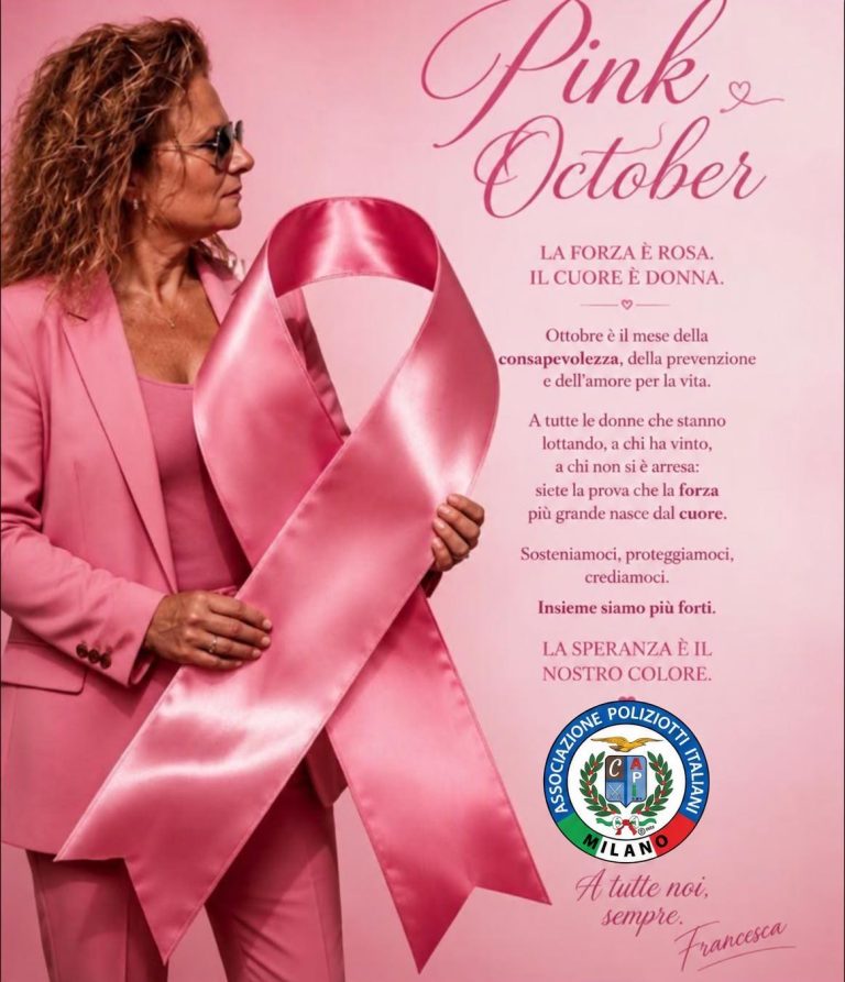 Ottobre è il mese della consapevolezza, della prevenzione e dell’amore per la vita